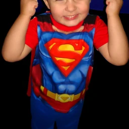 wppstrength kids superman happy