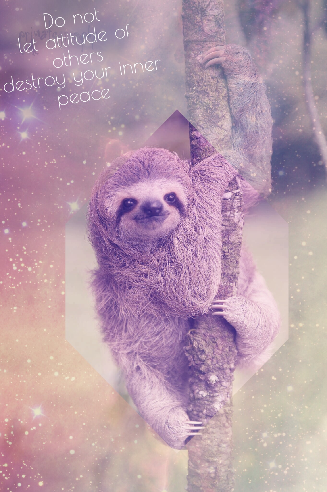 christmas sloth phone wallpaper